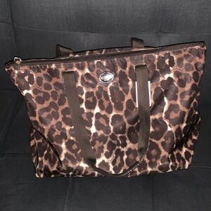 👜 Coach leopard large tote bag
